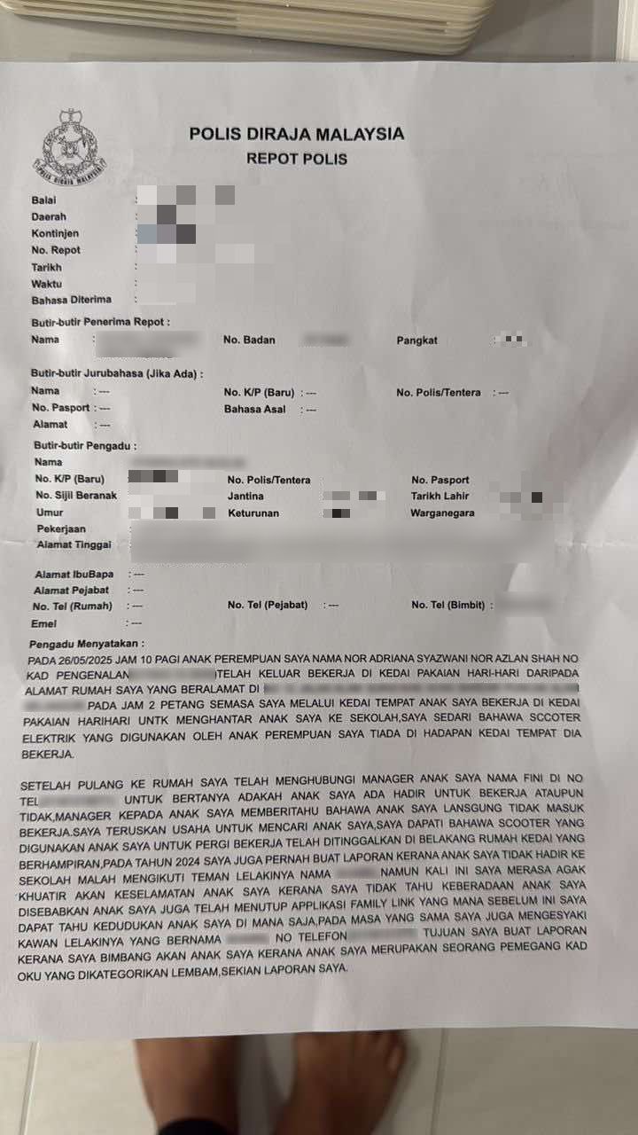 Ayah memohon kepada putri cacat orang cacat
