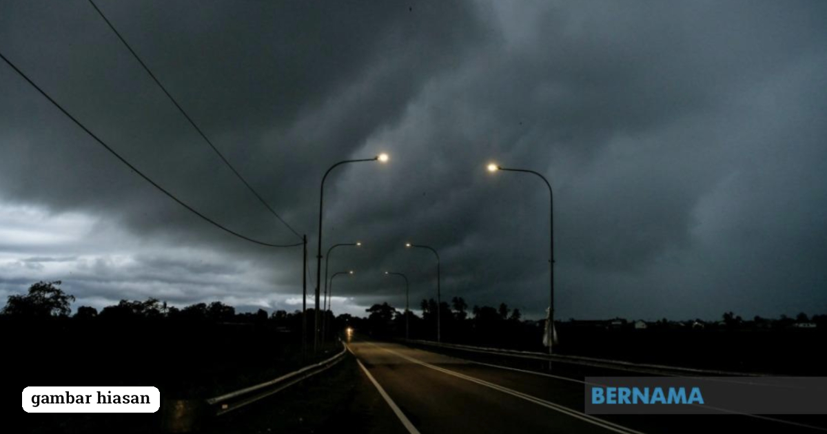 Lapan Negeri Diramal Hujan Lebat Malam Ini